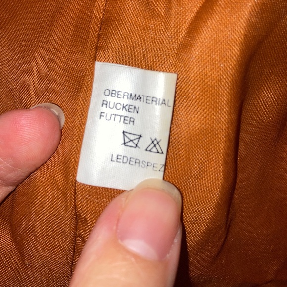 Vintage leather newspaper print vest - size Small - Picture 7 of 9